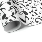 Muziekpatroon Cadeaupapier (Rol Hoek)