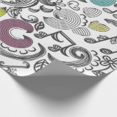 Muziekpatroon Cadeaupapier (Hoek)