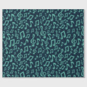 Muziekpatroon Cadeaupapier (Vlak)