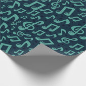 Muziekpatroon Cadeaupapier (Hoek)