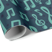 Muziekpatroon Cadeaupapier (Rol Hoek)
