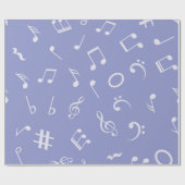 Muziekpatroon Cadeaupapier (Vlak)