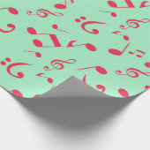 Muziekpatroon Cadeaupapier (Hoek)