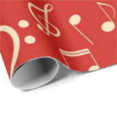 Muziekpatroon Cadeaupapier (Rol Hoek)