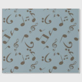 Muziekpatroon Cadeaupapier (Vlak)
