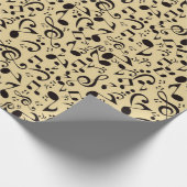 Muziekpatroon Cadeaupapier (Hoek)