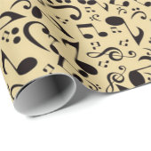 Muziekpatroon Cadeaupapier (Rol Hoek)