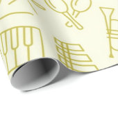 Muziekpatroon Cadeaupapier (Rol Hoek)