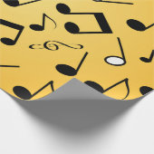 Muziekpatroon Cadeaupapier (Hoek)