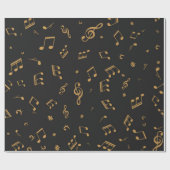 Muziekpatroon Cadeaupapier (Vlak)