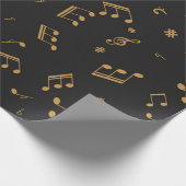 Muziekpatroon Cadeaupapier (Hoek)