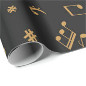Muziekpatroon Cadeaupapier (Rol Hoek)