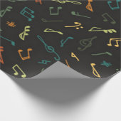 Muziekpatroon Cadeaupapier (Hoek)