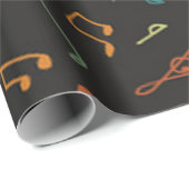 Muziekpatroon Cadeaupapier (Rol Hoek)