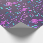 Muziekpatroon Cadeaupapier (Hoek)