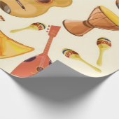 Muziekpatroon Cadeaupapier (Hoek)