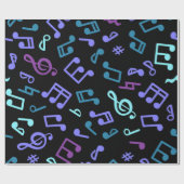 Muziekpatroon Cadeaupapier (Vlak)