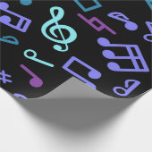 Muziekpatroon Cadeaupapier (Hoek)