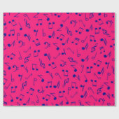 Muziekpatroon Cadeaupapier (Vlak)