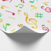 Muziekpatroon Cadeaupapier (Hoek)
