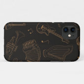 Muziekpatroon Case-Mate iPhone Case (Achterkant (horizontaal))