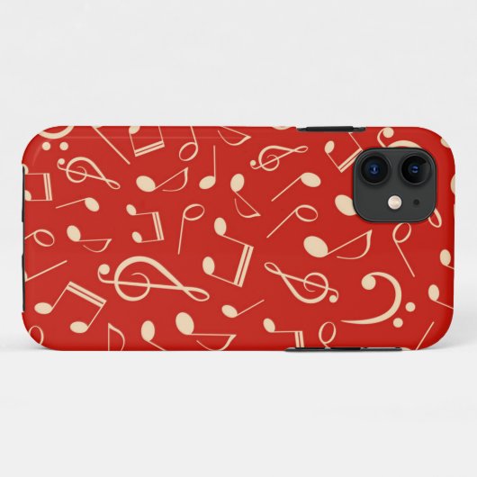 Muziekpatroon Case-Mate iPhone Case (Achterkant (horizontaal))