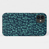 Muziekpatroon Case-Mate iPhone Case (Achterkant (horizontaal))