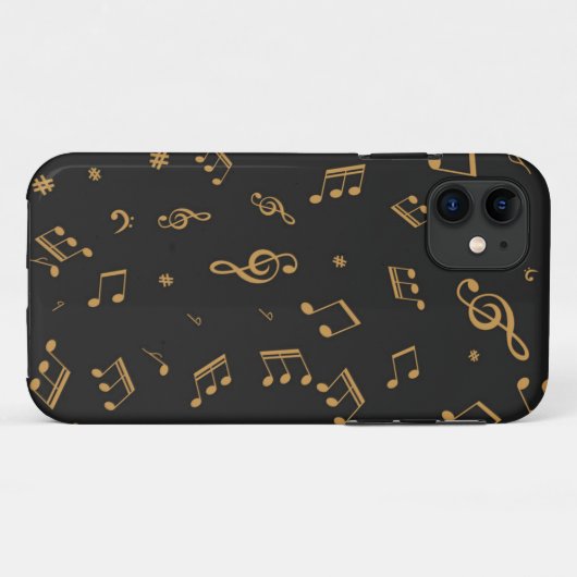 Muziekpatroon Case-Mate iPhone Case (Achterkant (horizontaal))
