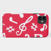 Muziekpatroon Case-Mate iPhone Case (Achterkant (horizontaal))