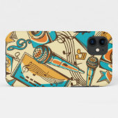 Muziekpatroon Case-Mate iPhone Case (Achterkant (horizontaal))