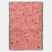 Muziekpatroon Deken (Voorkant Verticaal)