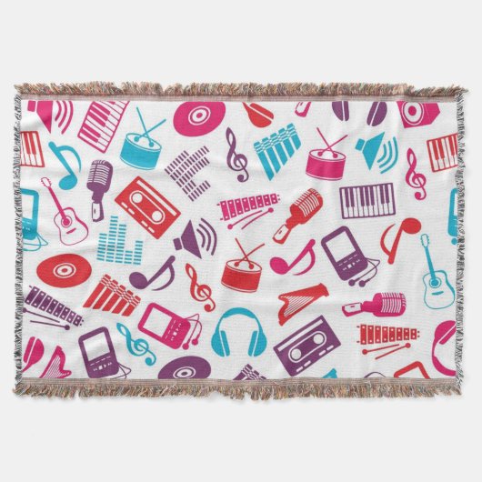 Muziekpatroon Deken (Voorkant)