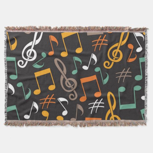 Muziekpatroon Deken (Voorkant)