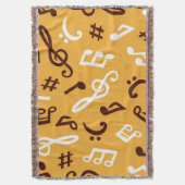 Muziekpatroon Deken (Voorkant Verticaal)