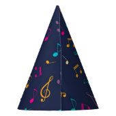 Muziekpatroon Feesthoedjes (Achterkant)