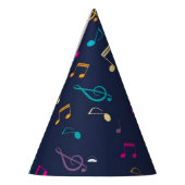 Muziekpatroon Feesthoedjes (Links)