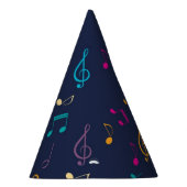 Muziekpatroon Feesthoedjes (Rechts)