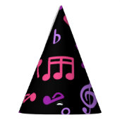 Muziekpatroon Feesthoedjes (Links)