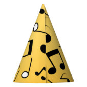 Muziekpatroon Feesthoedjes (Achterkant)