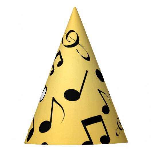 Muziekpatroon Feesthoedjes (Voorkant)