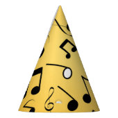 Muziekpatroon Feesthoedjes (Links)