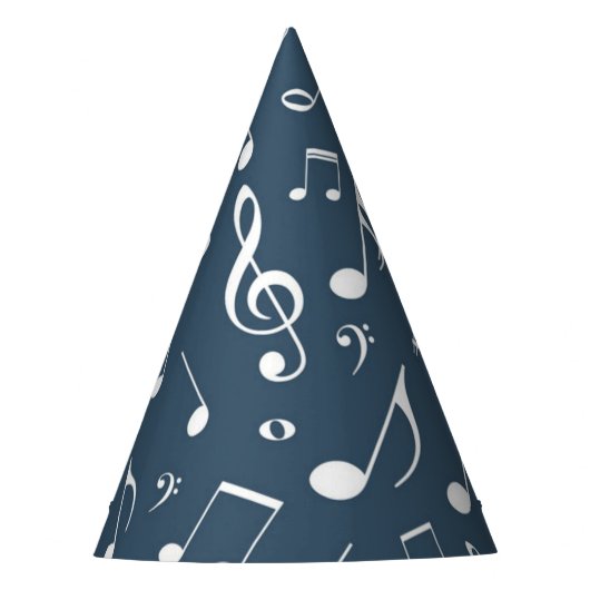 Muziekpatroon Feesthoedjes (Voorkant)