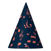 Muziekpatroon Feesthoedjes (Links)