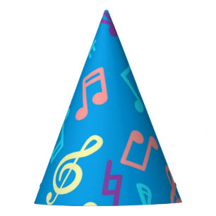 Muziekpatroon Feesthoedjes