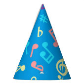 Muziekpatroon Feesthoedjes (Links)