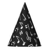 Muziekpatroon Feesthoedjes (Links)