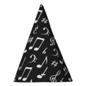 Muziekpatroon Feesthoedjes (Rechts)