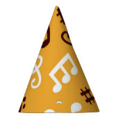 Muziekpatroon Feesthoedjes (Rechts)