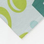 Muziekpatroon Fleece Deken (Hoek)