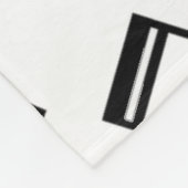 Muziekpatroon Fleece Deken (Hoek)